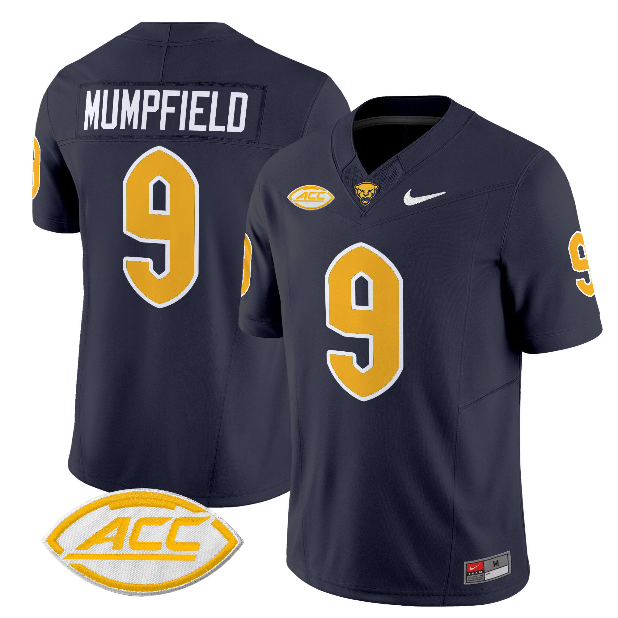 Men Pittsburgh Panthers #9 Mumpfield Black Nike 2024 Vapor Limited NCAA Jersey style 1